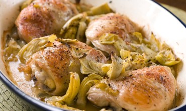 baked-chicken-with-artichokes
